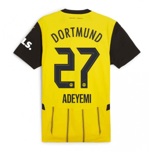 Fotballdrakt Herre Borussia Dortmund Karim Adeyemi #27 Hjemmedrakt 2024-25 Kortermet